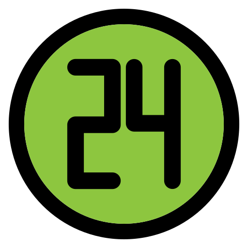 Twenty four Generic Outline Color icon