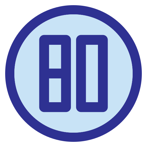 80 Generic Blue ikona
