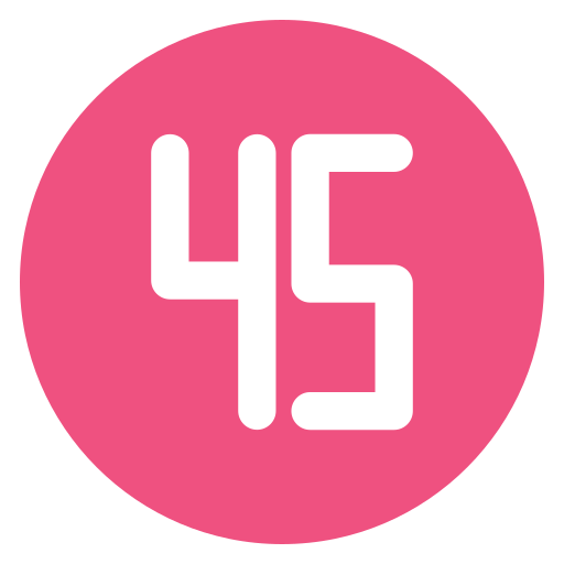 Forty five Generic Flat icon