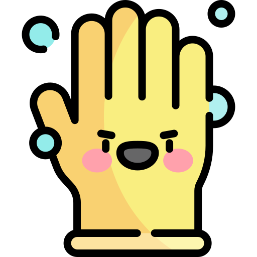rękawice Kawaii Lineal color ikona