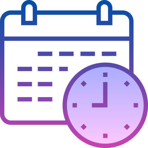 Calendar Detailed bright Gradient icon