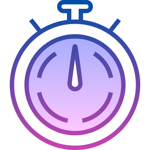 timer Detailed bright Gradient icon