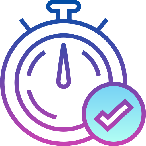 Timer Detailed bright Gradient icon