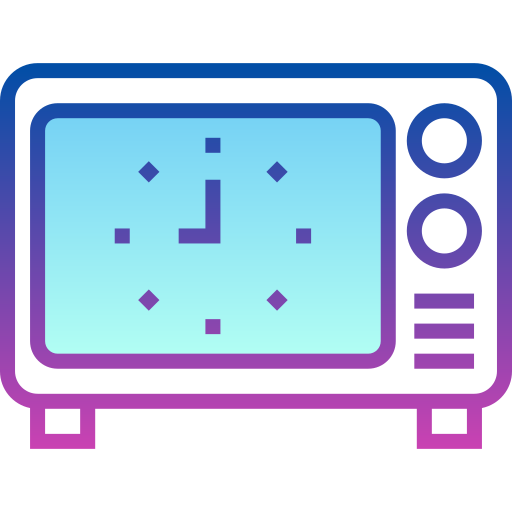 Clock Detailed bright Gradient icon