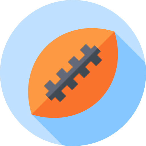 rugby Flat Circular Flat icono