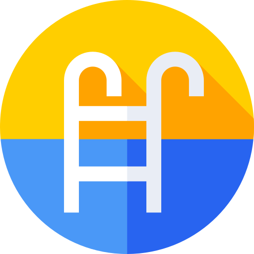 スイミングプール Flat Circular Flat icon