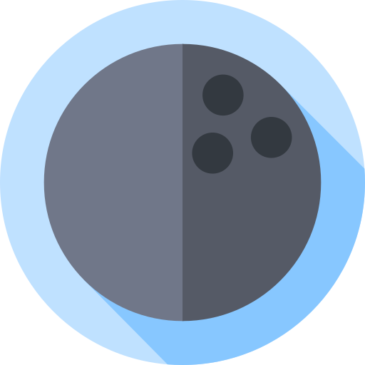 bolos Flat Circular Flat icono