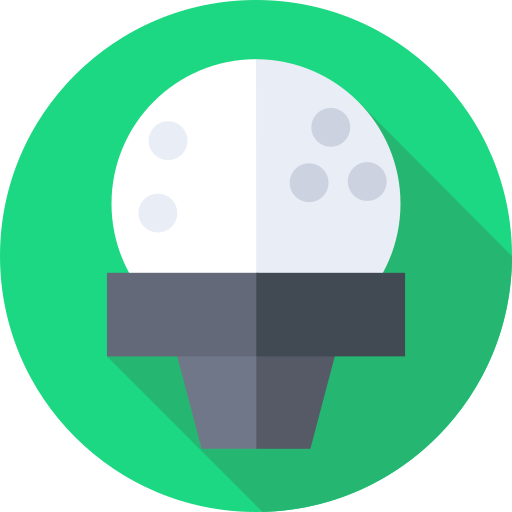 golf Flat Circular Flat icoon