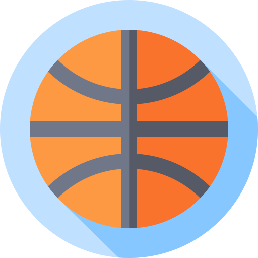 pallacanestro Flat Circular Flat icona