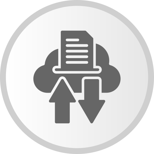 transferencia de datos Generic Grey icono