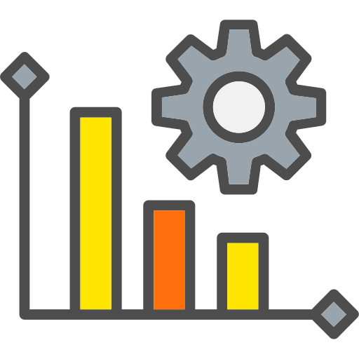 gráfico de barras Generic Outline Color icono