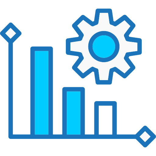 gráfico de barras Generic Blue icono