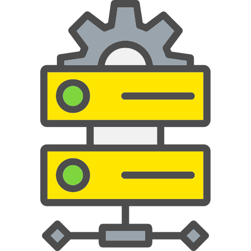 server Generic Outline Color icon