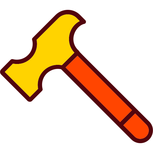 hammer Generic Outline Color icon