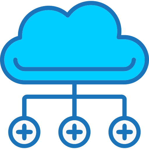 cloud computing Generic Blue icon