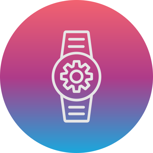 reloj inteligente Generic Flat Gradient icono