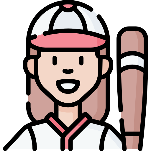 joueur de baseball Special Lineal color Icône