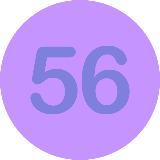 pięćdziesiąt sześć Generic Flat ikona