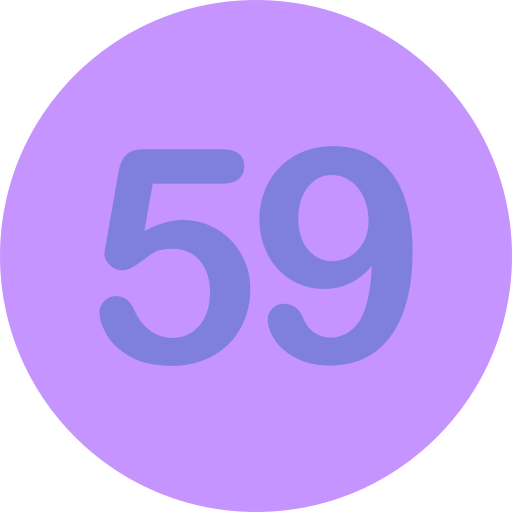 cincuenta y nueve Generic Flat icono
