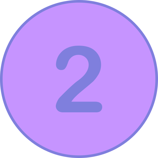 numero 2 Generic Outline Color icona