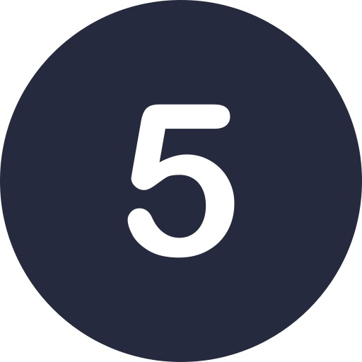 pięć Generic Glyph ikona