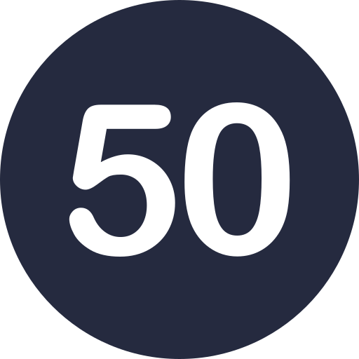 cincuenta Generic Glyph icono