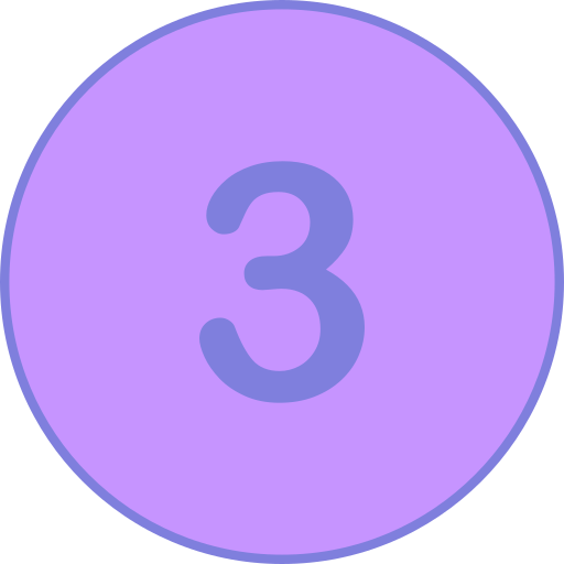 numero 3 Generic Outline Color icono