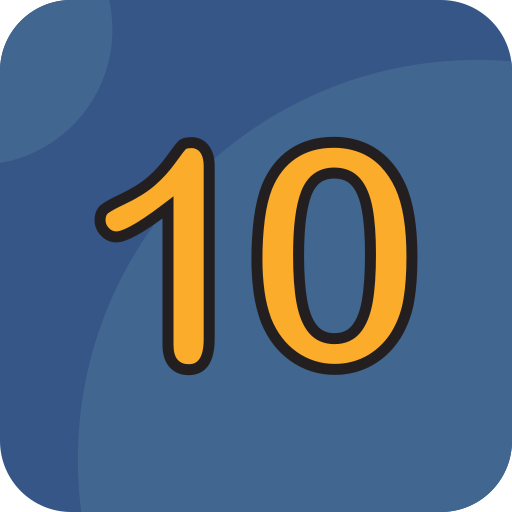 numero 10 Generic Outline Color icona