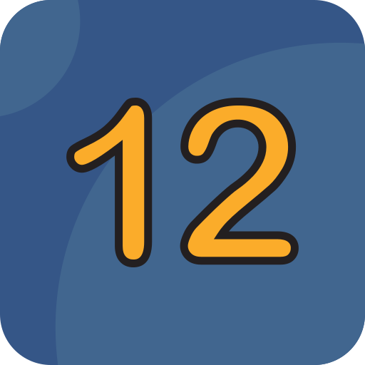 nummer 12 Generic Outline Color icon