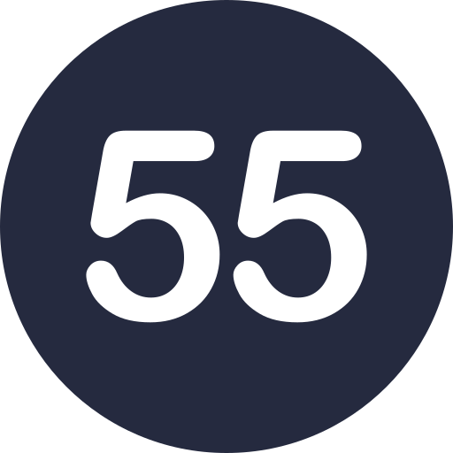 Fifty five Generic Glyph icon