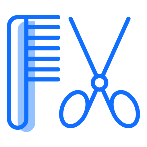 hair salon Generic Blue icon