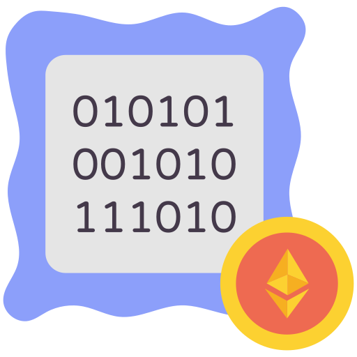 bitcoin-codering Generic Flat icoon