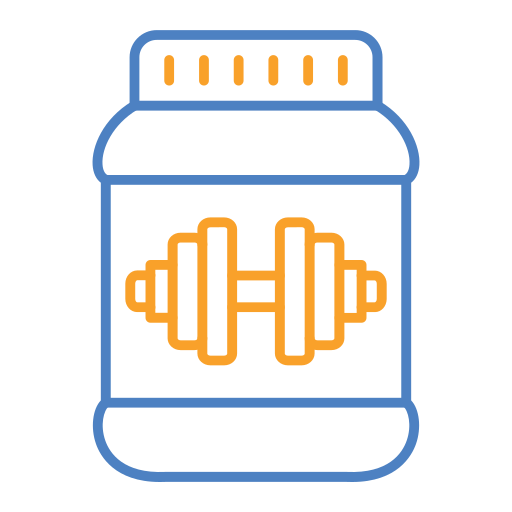 proteinergänzung Generic Outline Color icon