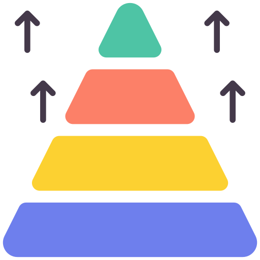 Пирамидальная диаграмма Generic Flat иконка
