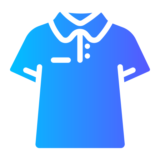camisa polo Generic Flat Gradient icono