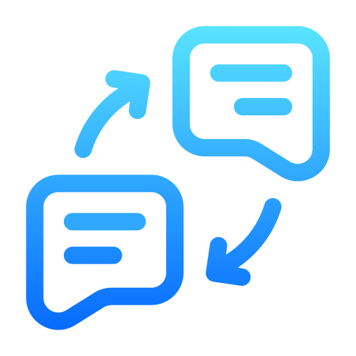 Reply message Generic Gradient icon