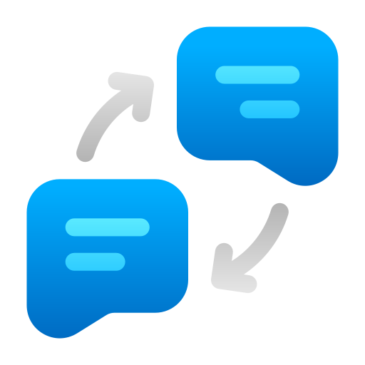 Reply message Generic Flat Gradient icon