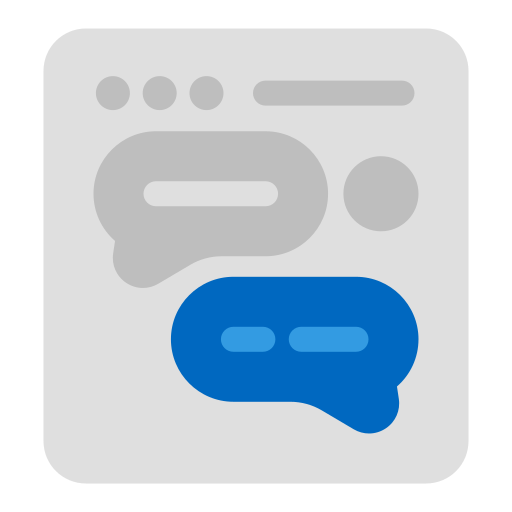 chat en línea Generic Flat icono