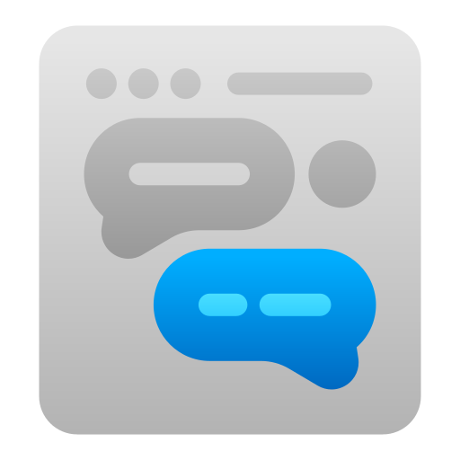 Online chat Generic Flat Gradient icon