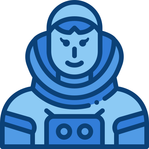 kosmonaut Generic Blue icon