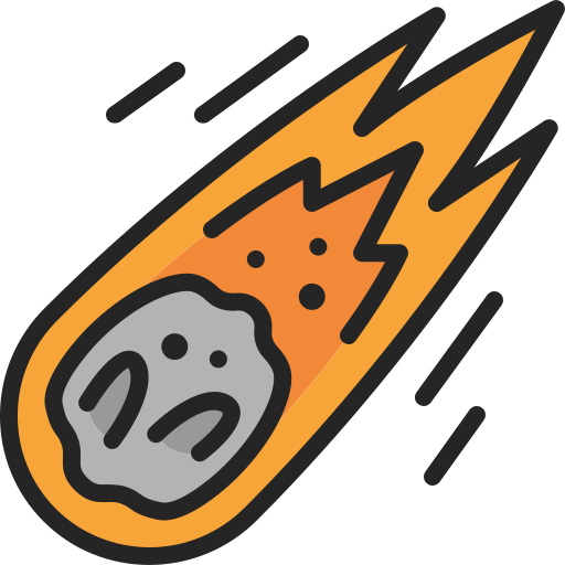 meteorito Generic Outline Color icono