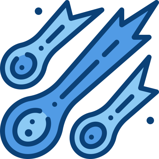 Meteor shower Generic Blue icon