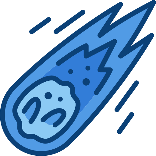 meteorito Generic Blue Ícone