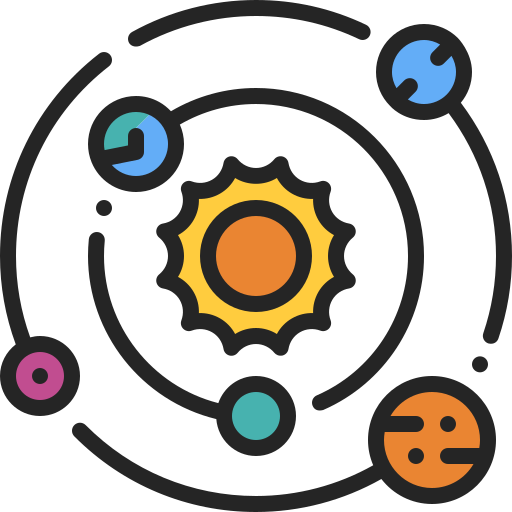 Solar System Generic Outline Color icon