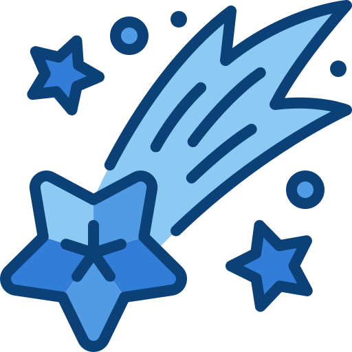 Падающая звезда Generic Blue иконка