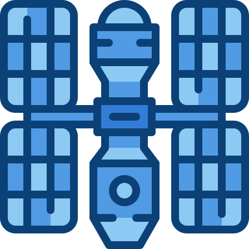 ruimtestation Generic Blue icoon