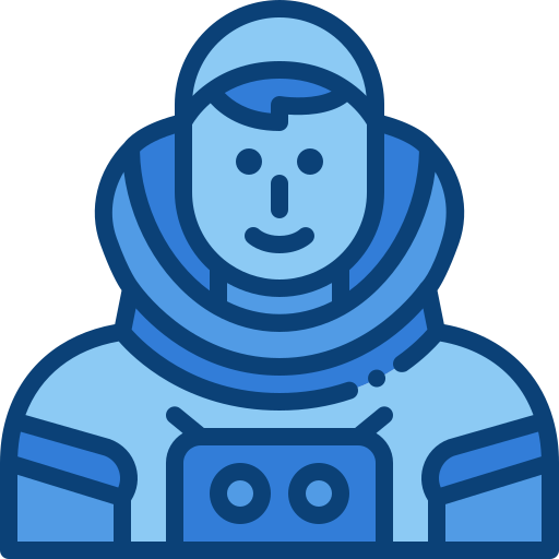 우주 비행사 Generic Blue icon