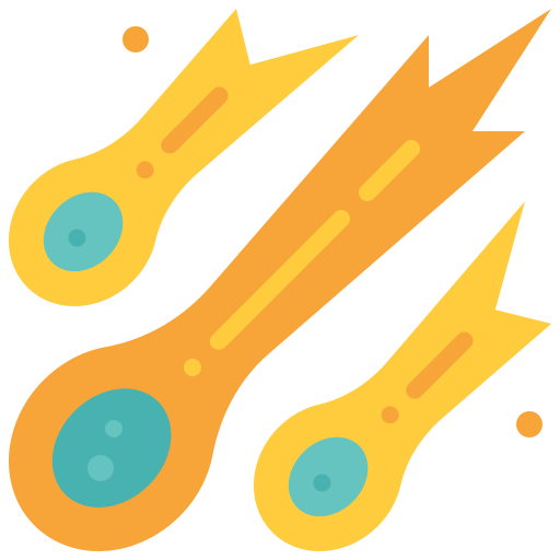 Метеоритный душ Generic Flat иконка