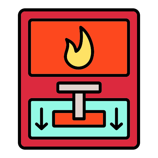 alarm przeciwpożarowy Generic Outline Color ikona
