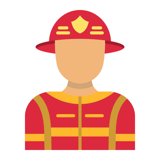 brandweerman Generic Flat icoon